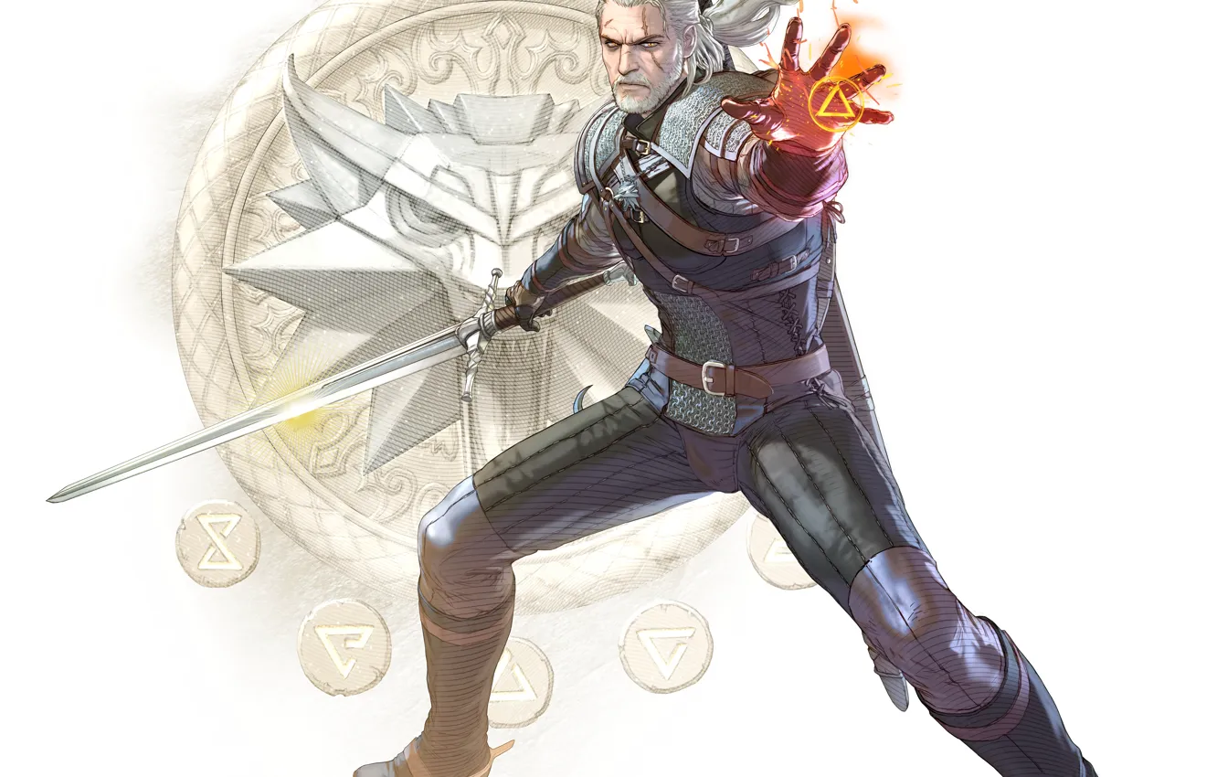 Photo wallpaper The Witcher, Geralt, Geralt of Rivia, Geralt From Rivia, SoulCalibur VI