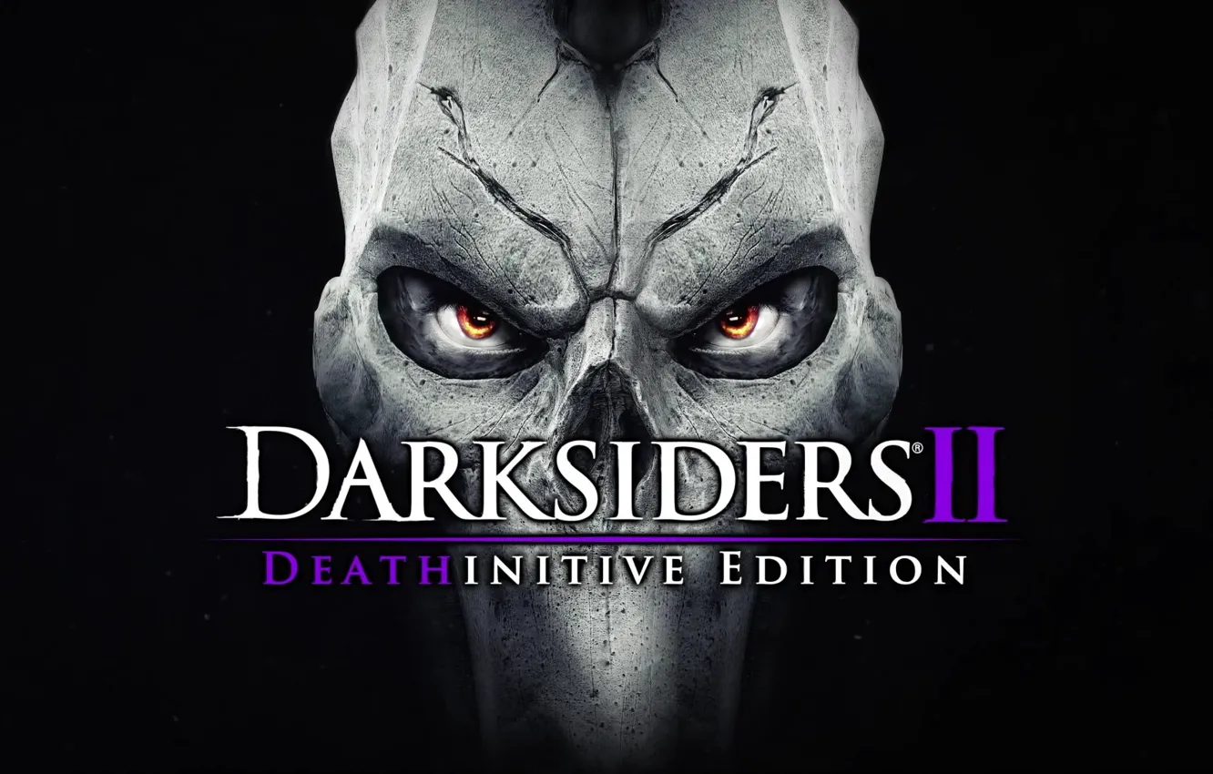 Photo wallpaper eyes, death, mask, death, mask, Darksiders II