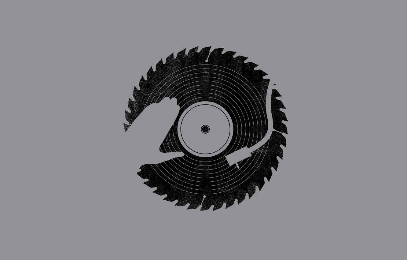 Photo wallpaper music, hands, saw, Teeth