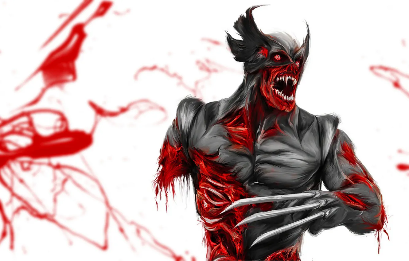 Photo wallpaper Wolverine, X-Men, Logan, muscle, Marvel Comics, James Howlett, adamantium