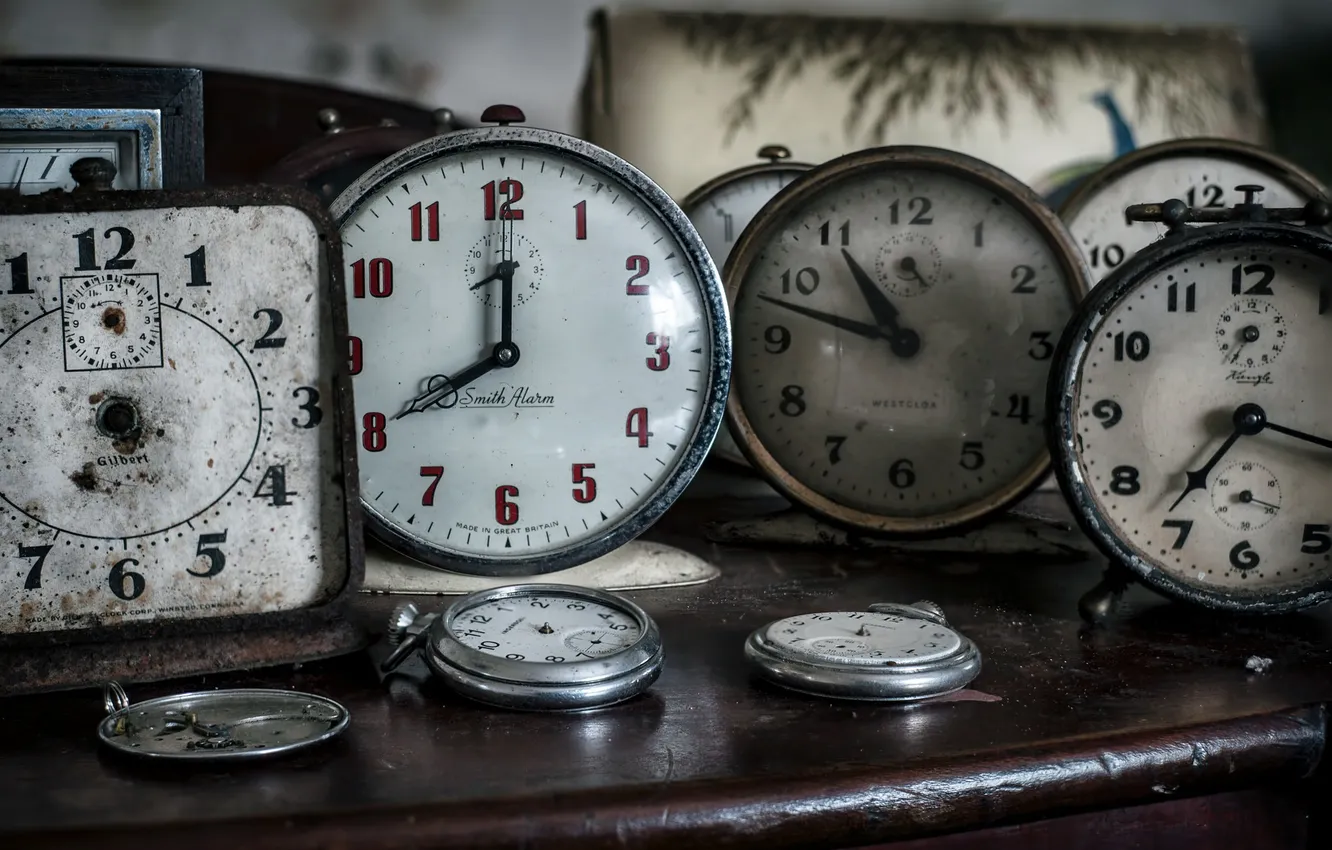 Photo wallpaper macro, background, watch