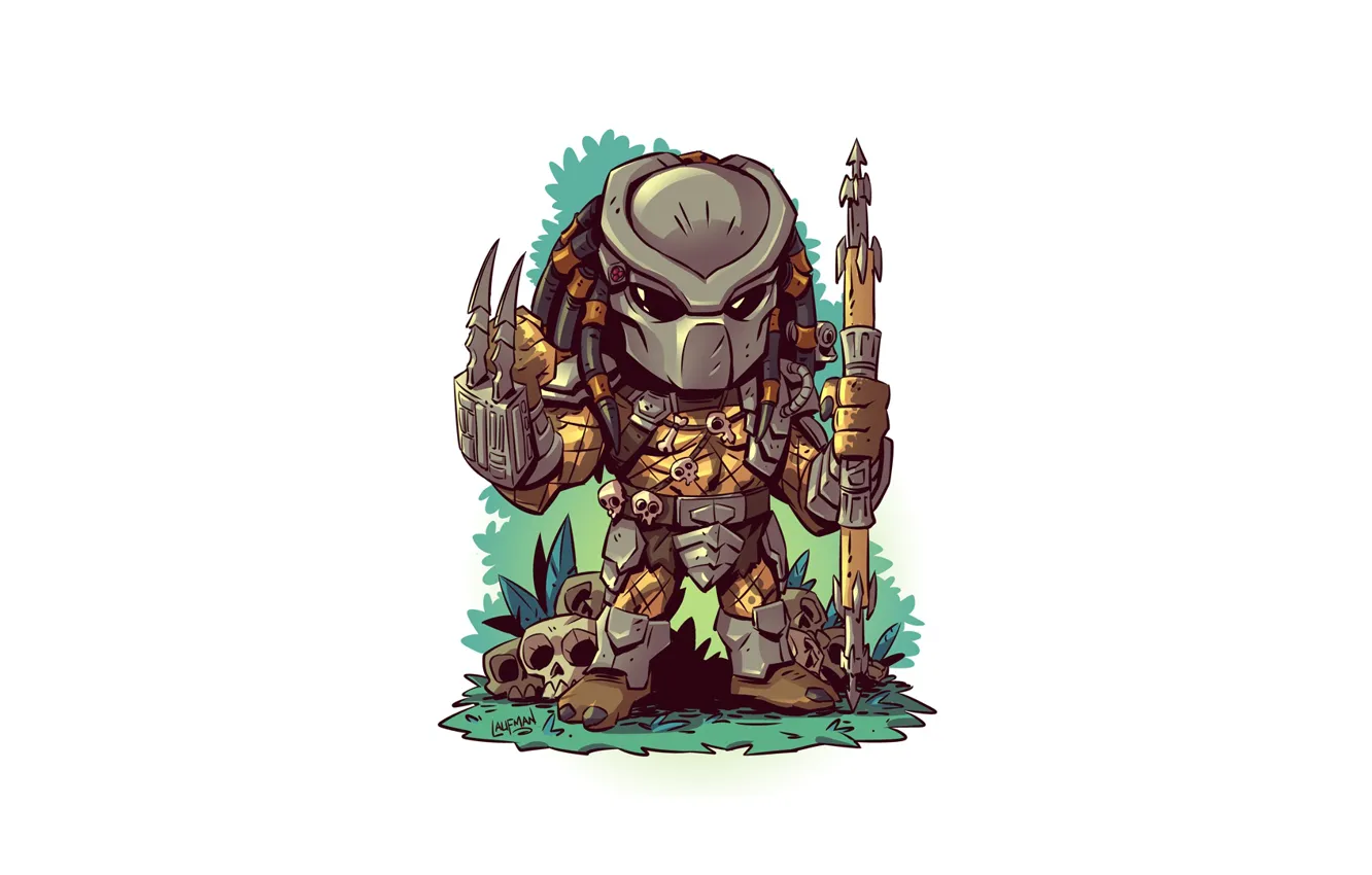 Photo wallpaper armor, Predator, pearls, Derek Laufman