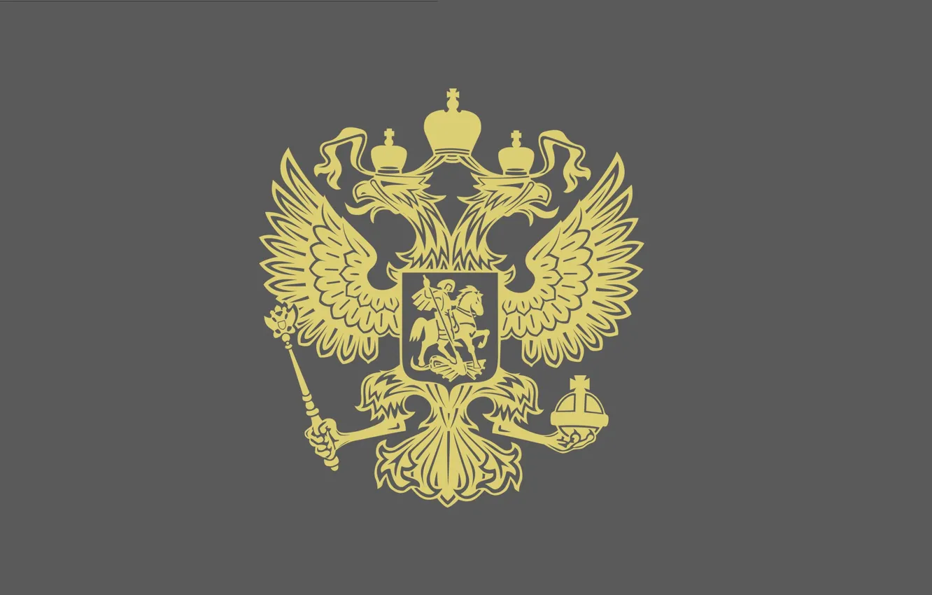 Photo wallpaper Minimalism, The Wallpapers, The Coat Of Arms Of The Russian Federation