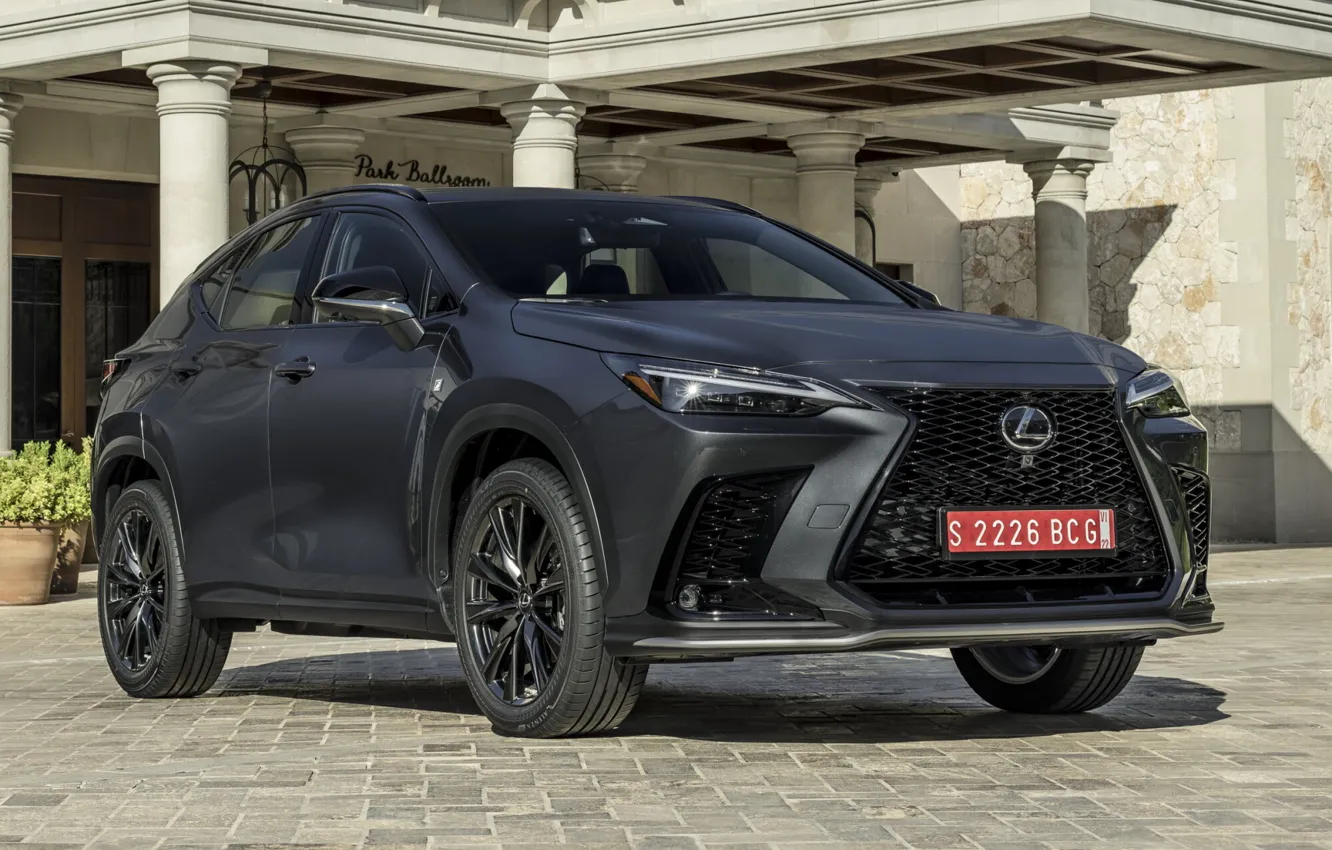 Photo wallpaper pavers, power, columns, exterior, Lexus NX 350 F Sport