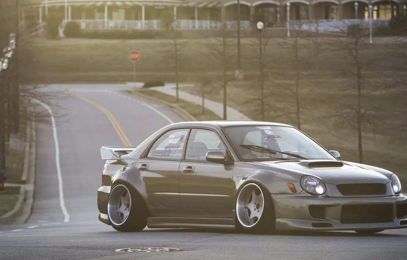 Photo wallpaper Subaru, Impreza, WRX, STI, JDM, Wheels