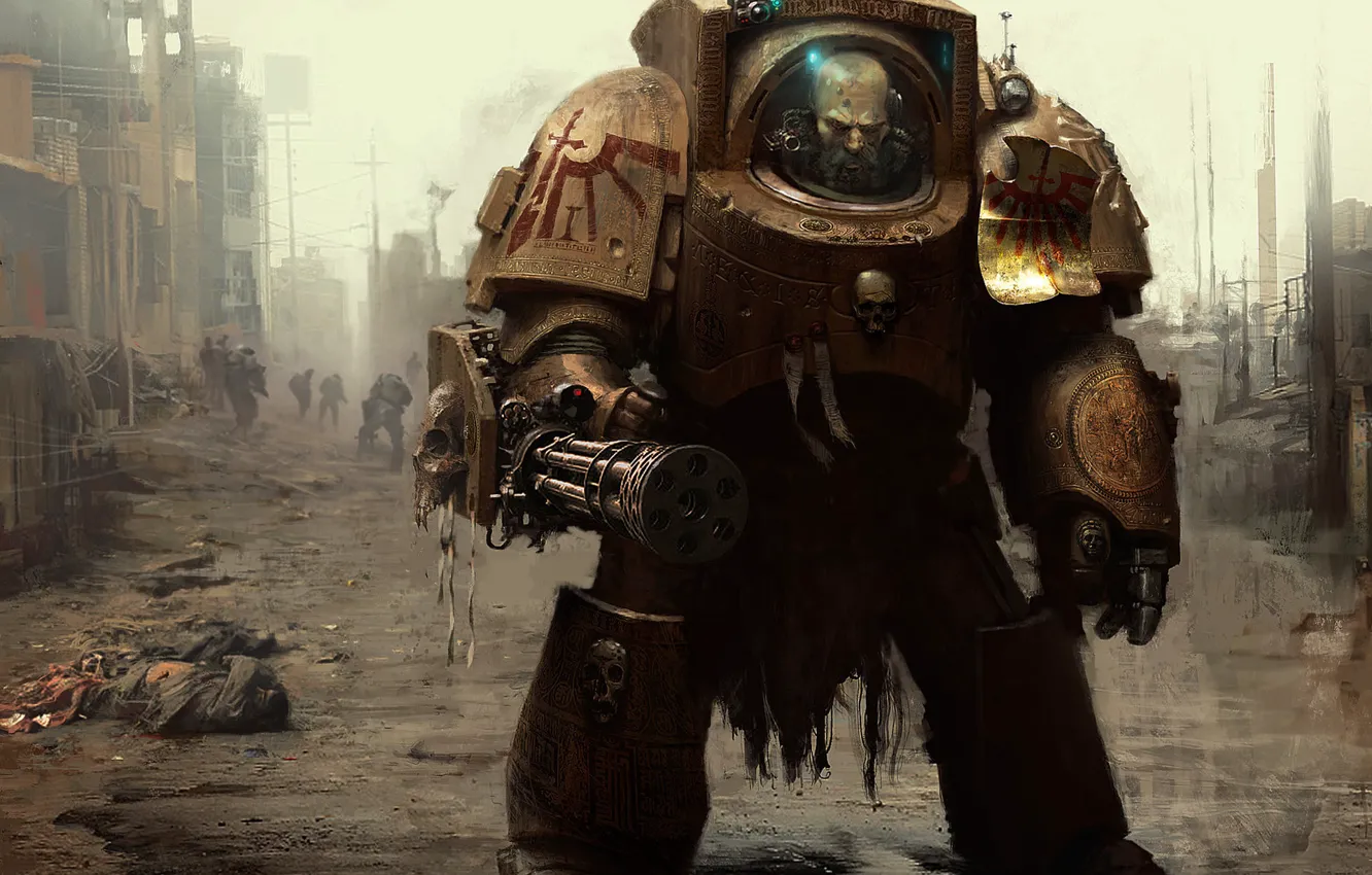 Photo wallpaper weapons, armor, armor, space marine, warhammer 40k, space Marines