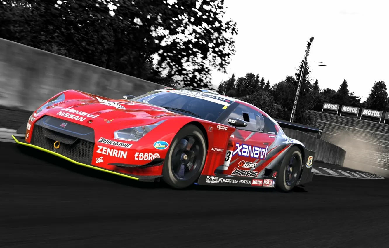 Photo wallpaper photo, track, Nissan, GT-R, track, cars, auto