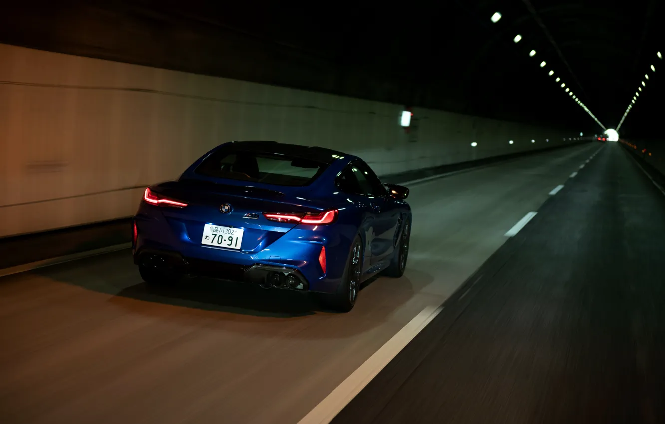 Photo wallpaper coupe, BMW, the tunnel, Coupe, 2020, BMW M8, two-door, M8