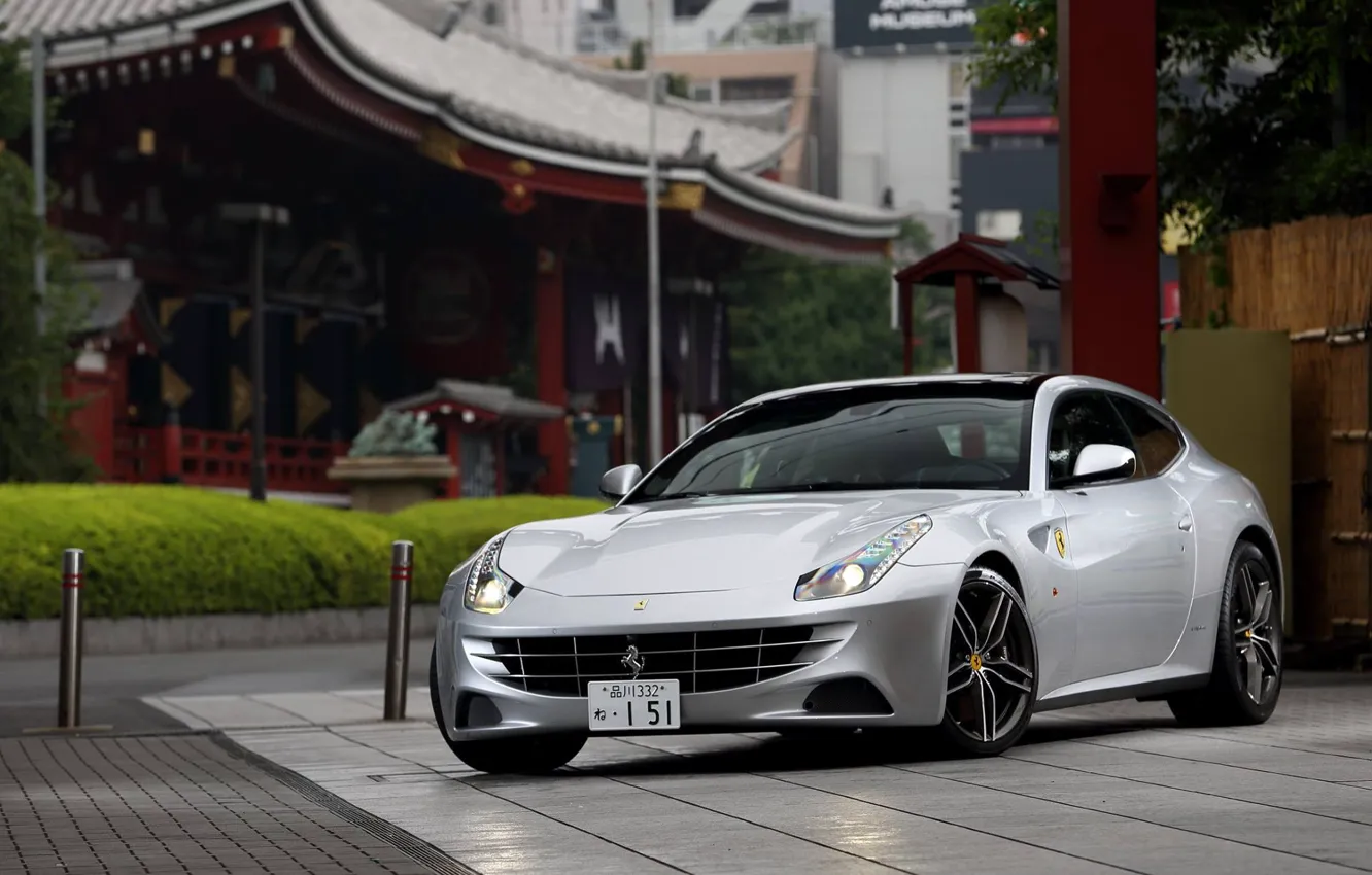 Photo wallpaper grey, coupe, ferrari, Ferrari