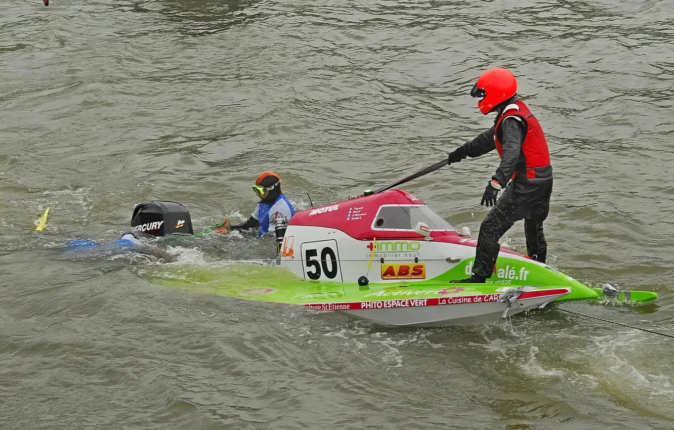 Photo wallpaper race, boat, speed