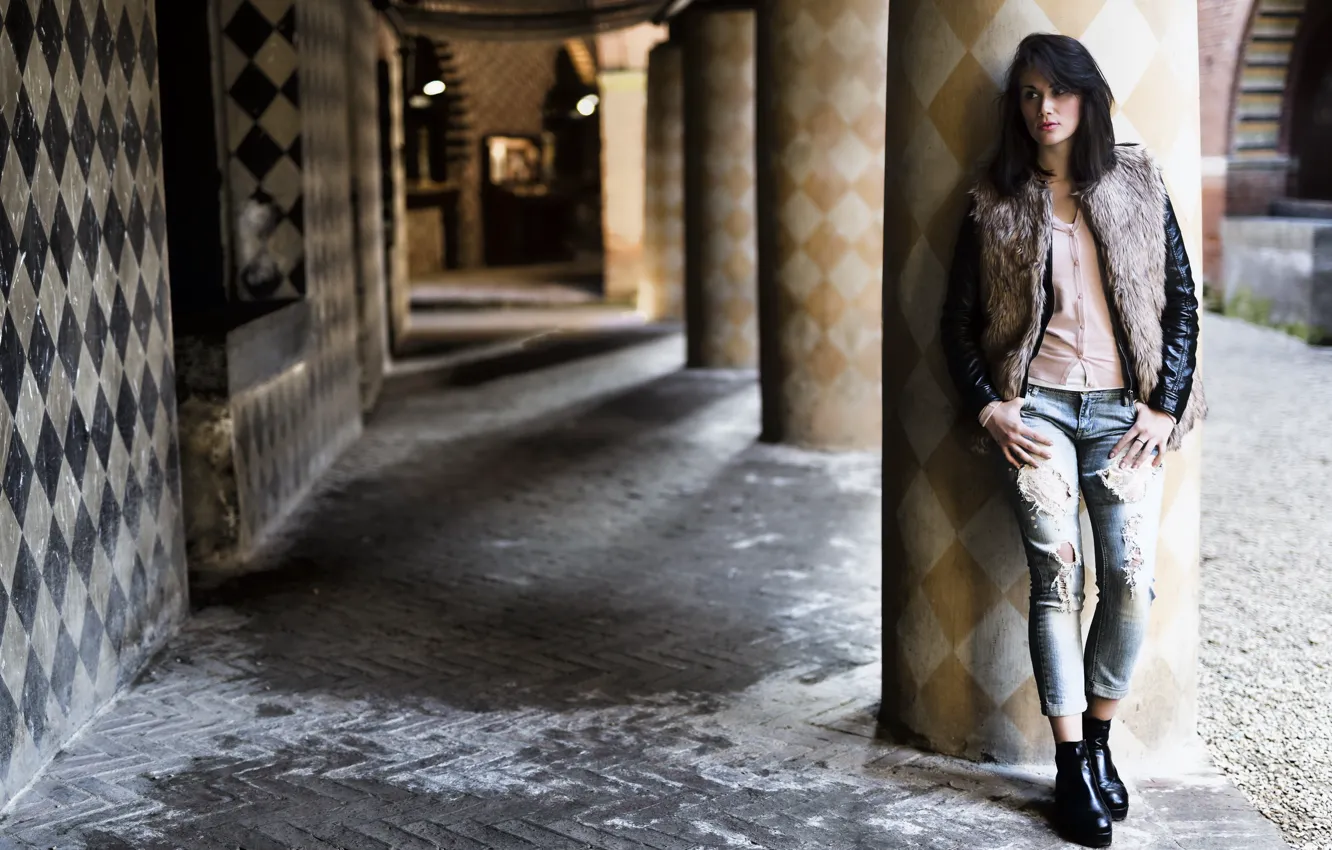 Photo wallpaper face, style, model, Martina