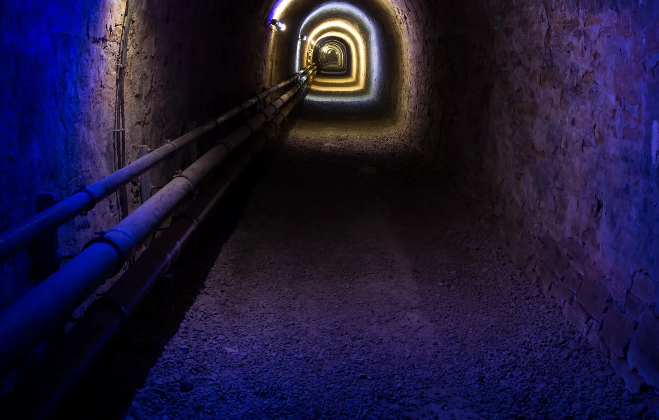 Photo wallpaper background, color, the tunnel