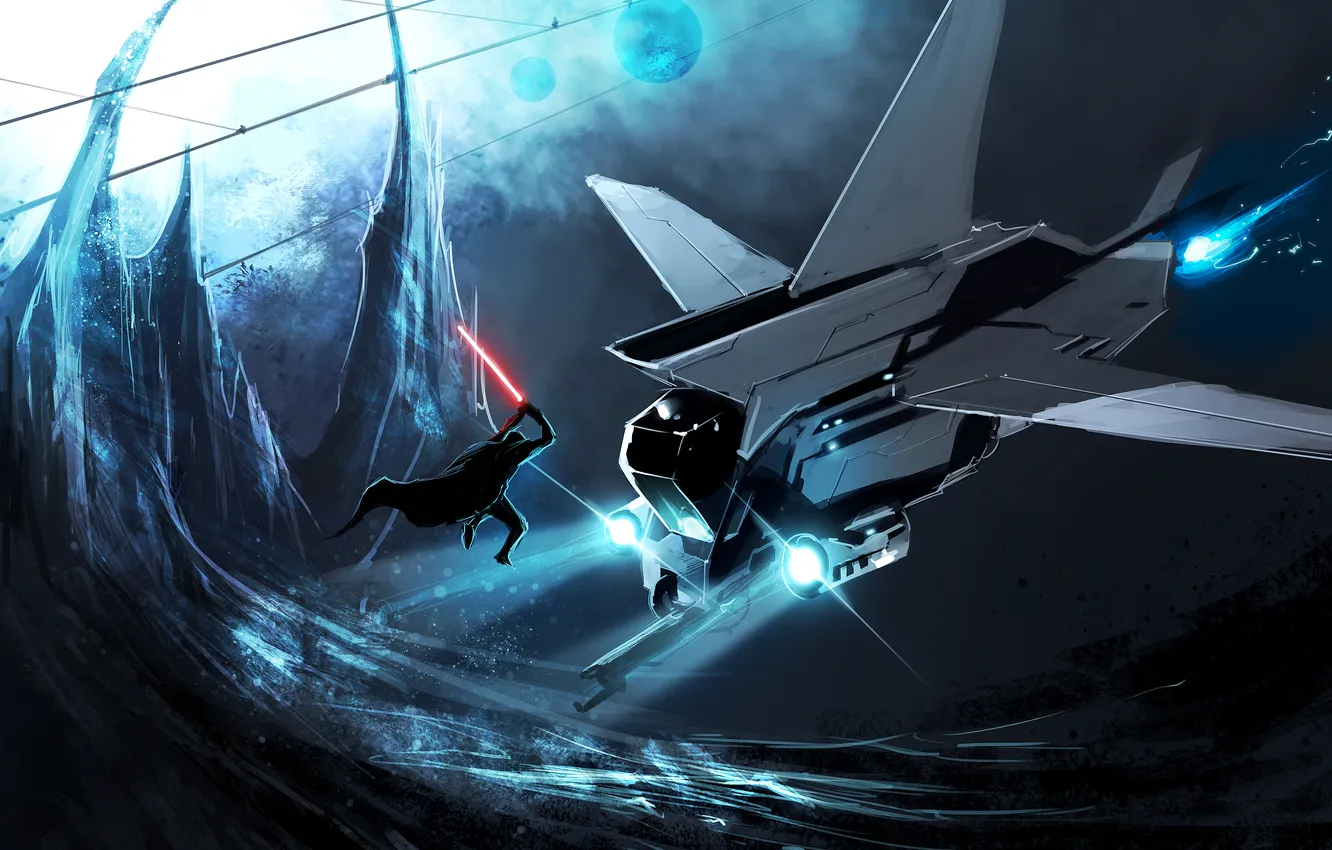 Photo wallpaper art, lightsaber, Sith, by TheRisingSoul, Lone Sith