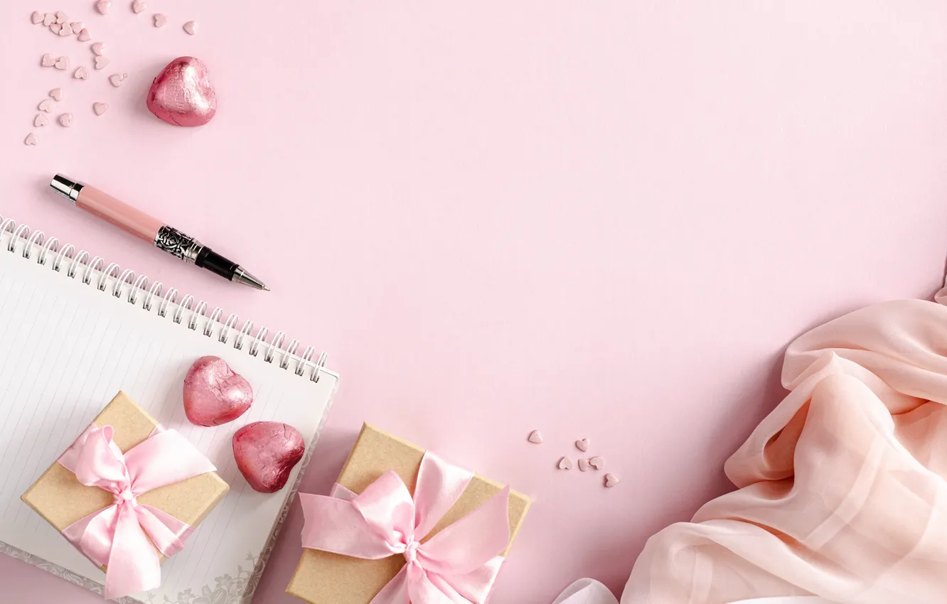 Photo wallpaper gift, candy, handle, Notepad, Karina Klachuk