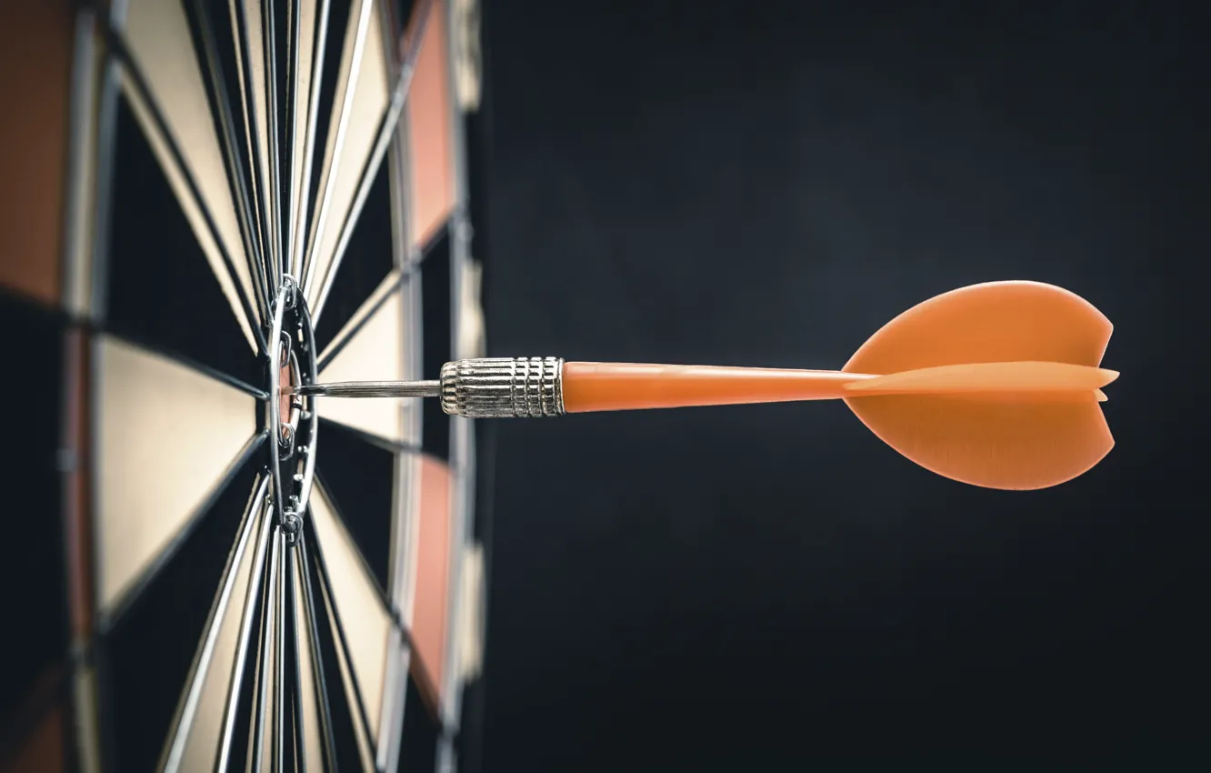 Photo wallpaper dart, bullseye, target
