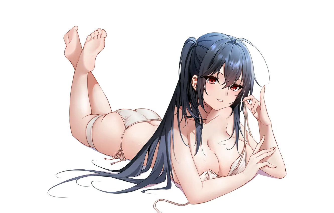 Photo wallpaper girl, sexy, ass, cleavage, long hair, legs, boobs, sexy girl