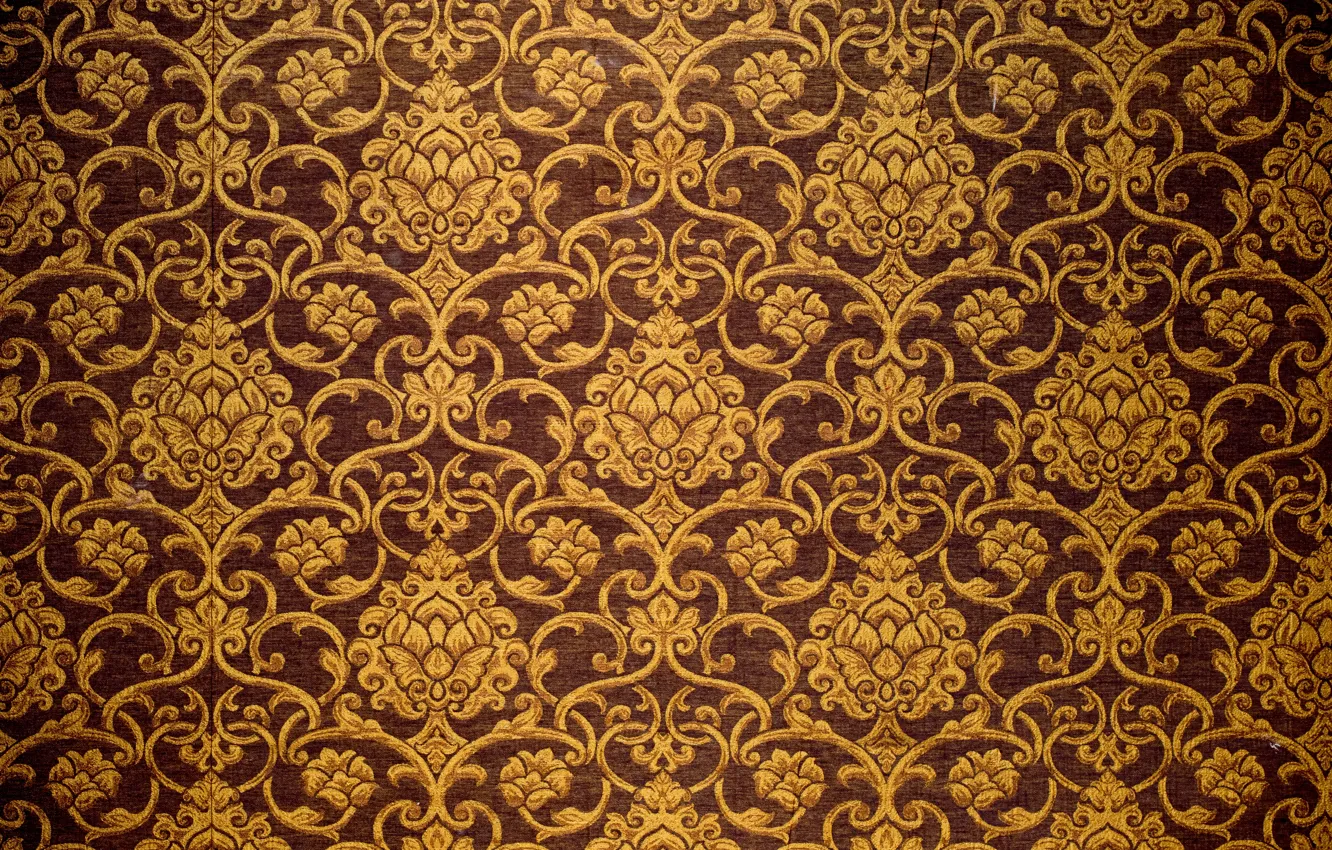 Photo wallpaper background, pattern, fabric, golden, ornament, vintage, pattern, arab