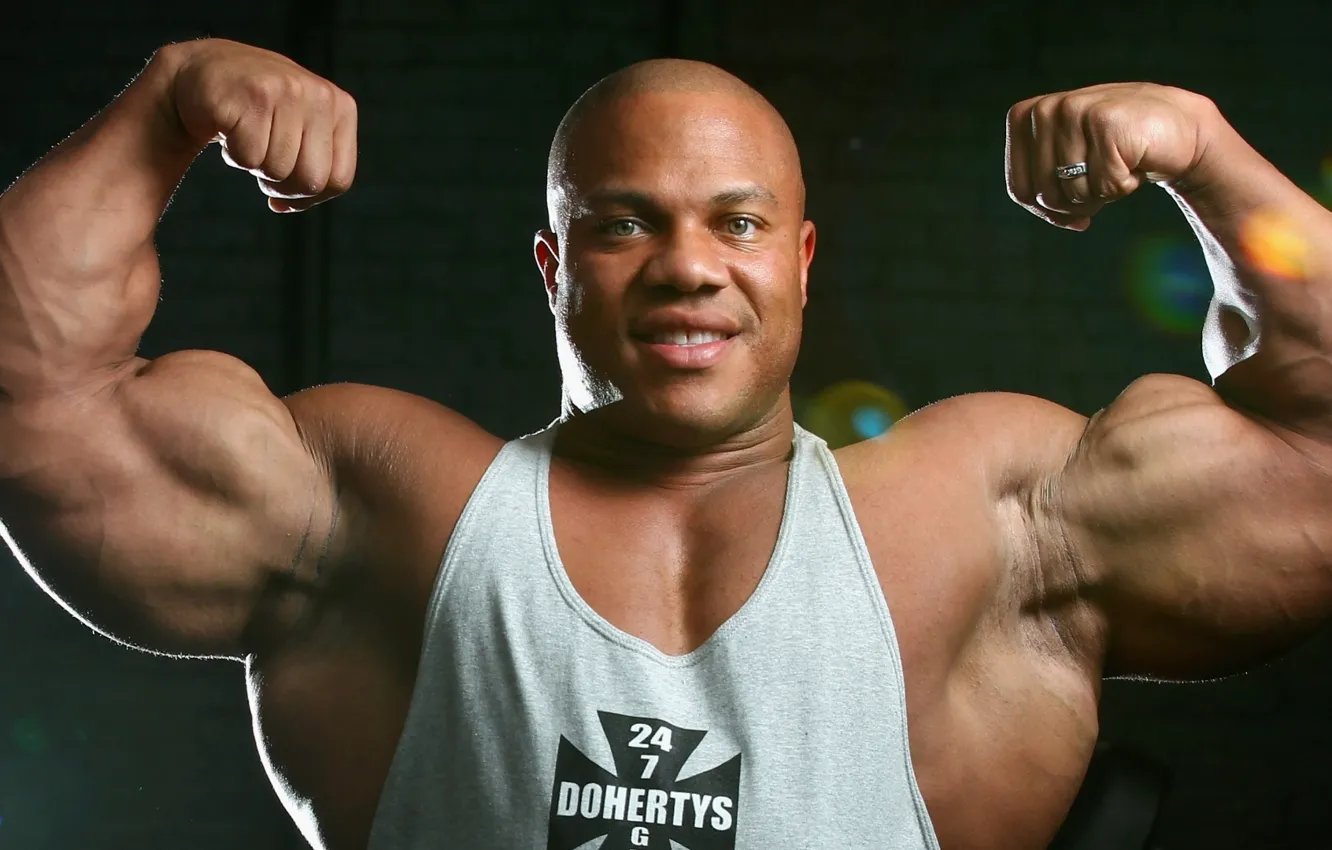 Photo wallpaper pose, muscle, muscle, bodybuilder, bodybuilder, Olympia, Phil Heath, Phil Heath