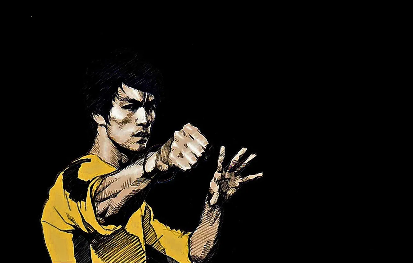 Photo wallpaper memory, figure, master, legend, Bruce Lee, bruce lee