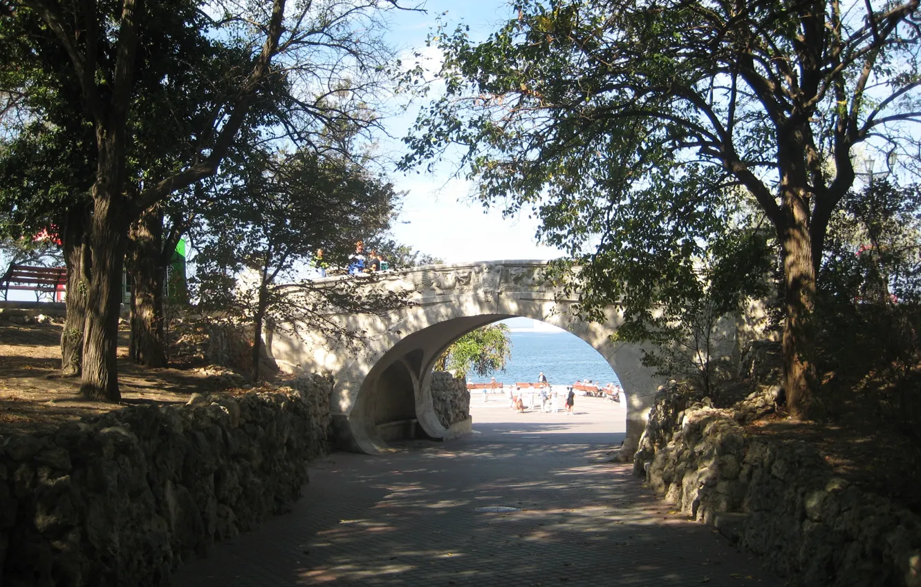 Photo wallpaper Bridge, Crimea, Sevastopol