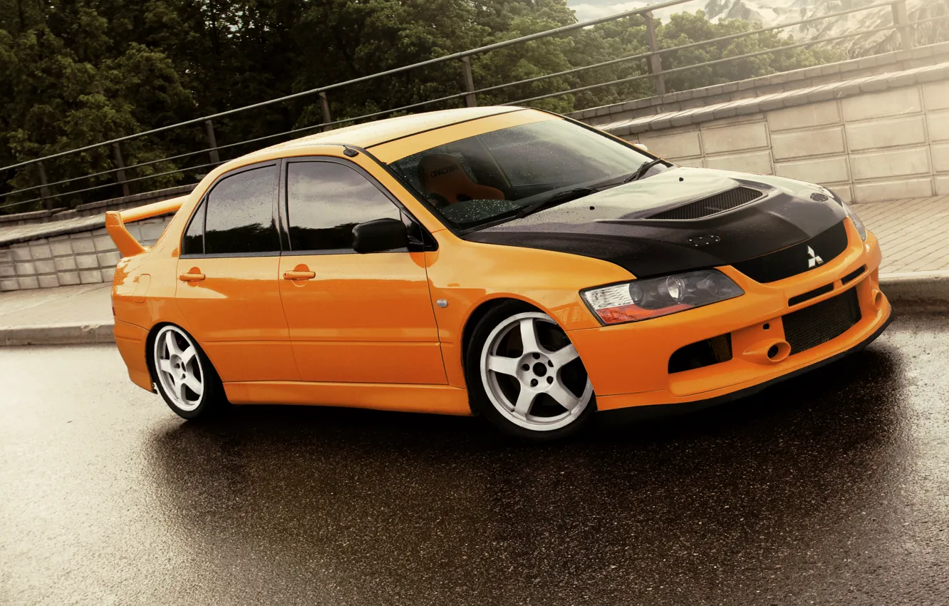 Photo wallpaper car, auto, tuning, mitsubishi, lancer