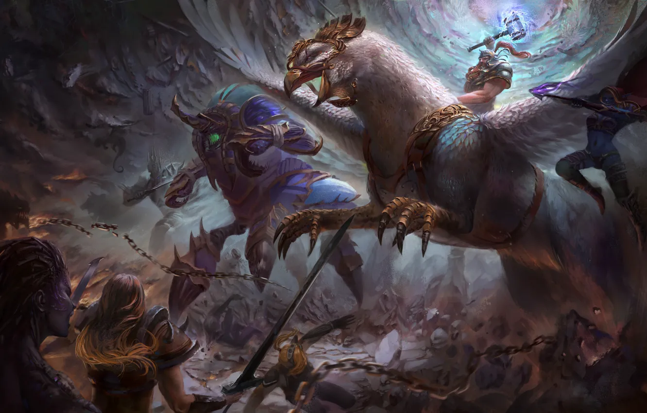 Photo wallpaper starcraft, diablo, warcraft, arthas, Zeratul, sarah kerrigan, Sylvanas, Heroes of the Storm