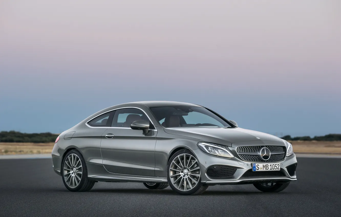 Photo wallpaper Mercedes-Benz, Mercedes, AMG, Coupe, C-Class, 2015, C205