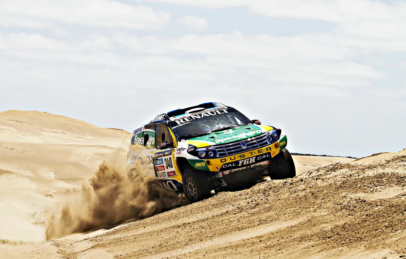 Photo wallpaper machine, auto, race, sport, day, SUV, Renault, 340