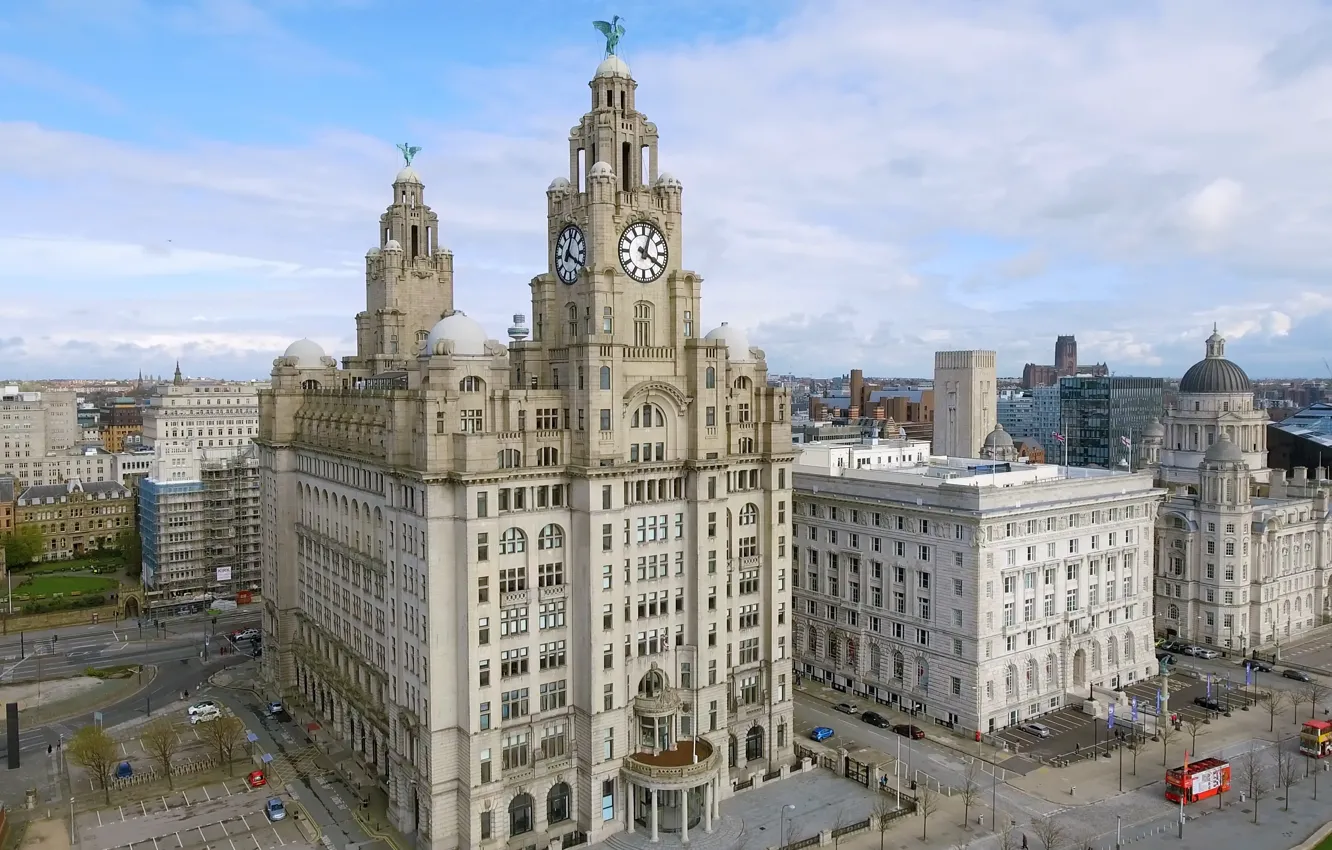 Photo wallpaper Liverpool, England, buildings