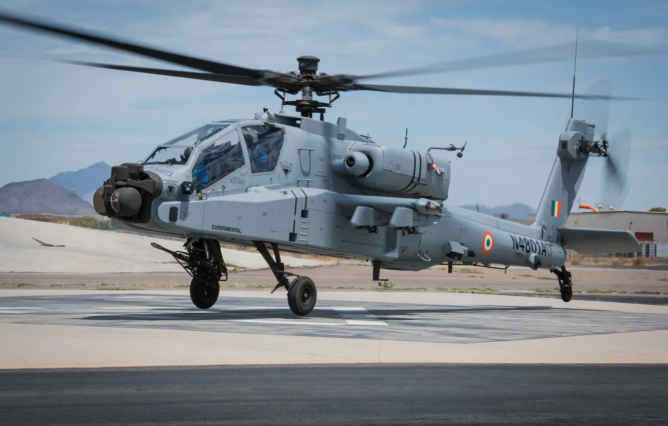 Photo wallpaper Apache, AH-64 Apache, AH-64, The Indian air force, Attack helicopter, An-64E Apache