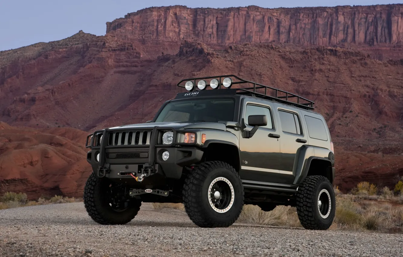 Photo wallpaper Hummer, Hummer H3, Hummer H3 Wallpaper, Hummer Wallpaper