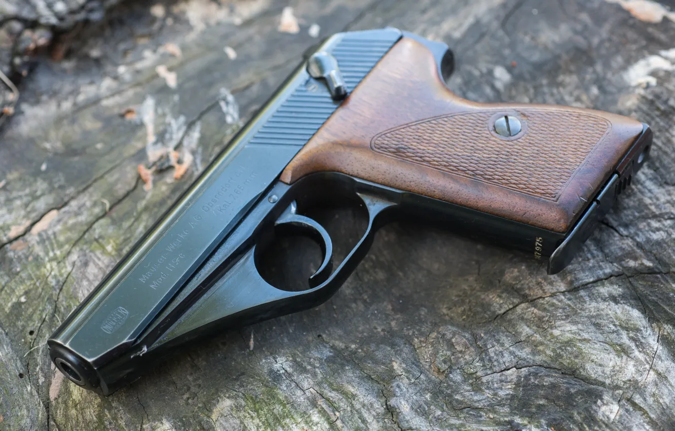 Photo wallpaper gun, German, self-loading, Mauser HSc