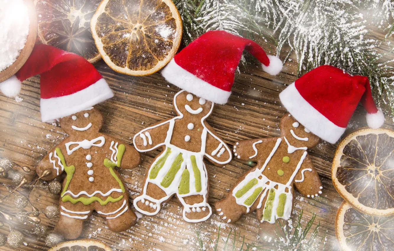 Photo wallpaper cookies, New Year, merry christmas, cookies, Merry Christmas, gingerbread, gingerbread, New year