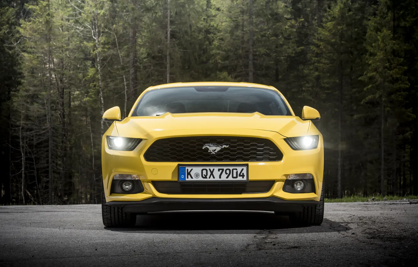 Photo wallpaper coupe, Mustang, Ford, Mustang, Ford, 2015, EU-spec
