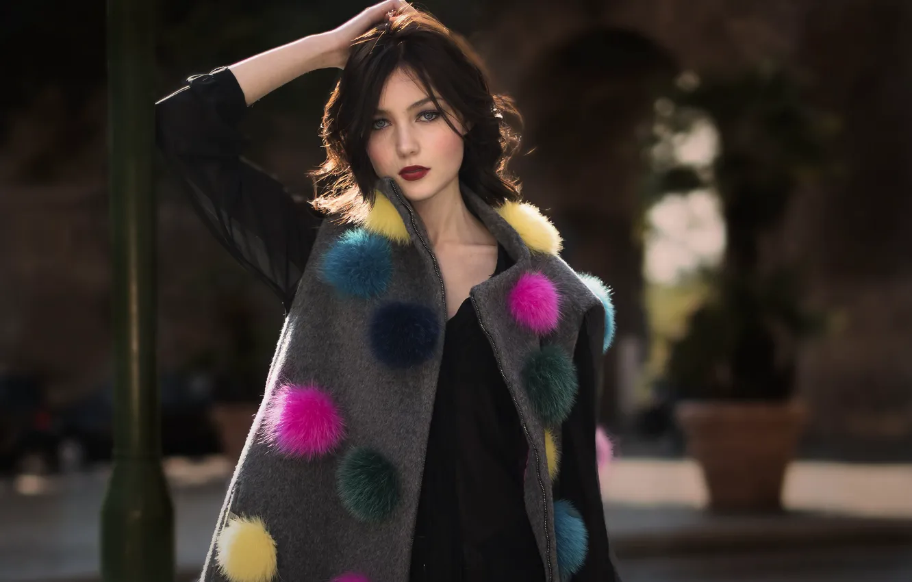 Photo wallpaper girl, pose, model