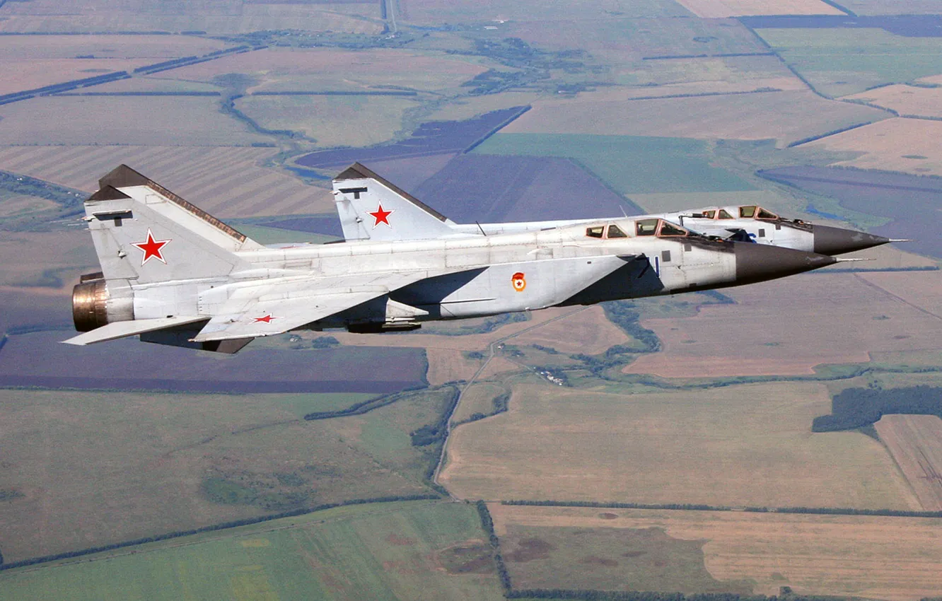 Photo wallpaper Foxhound, The MiG-31, OKB MiG, double supersonic all-weather fighter