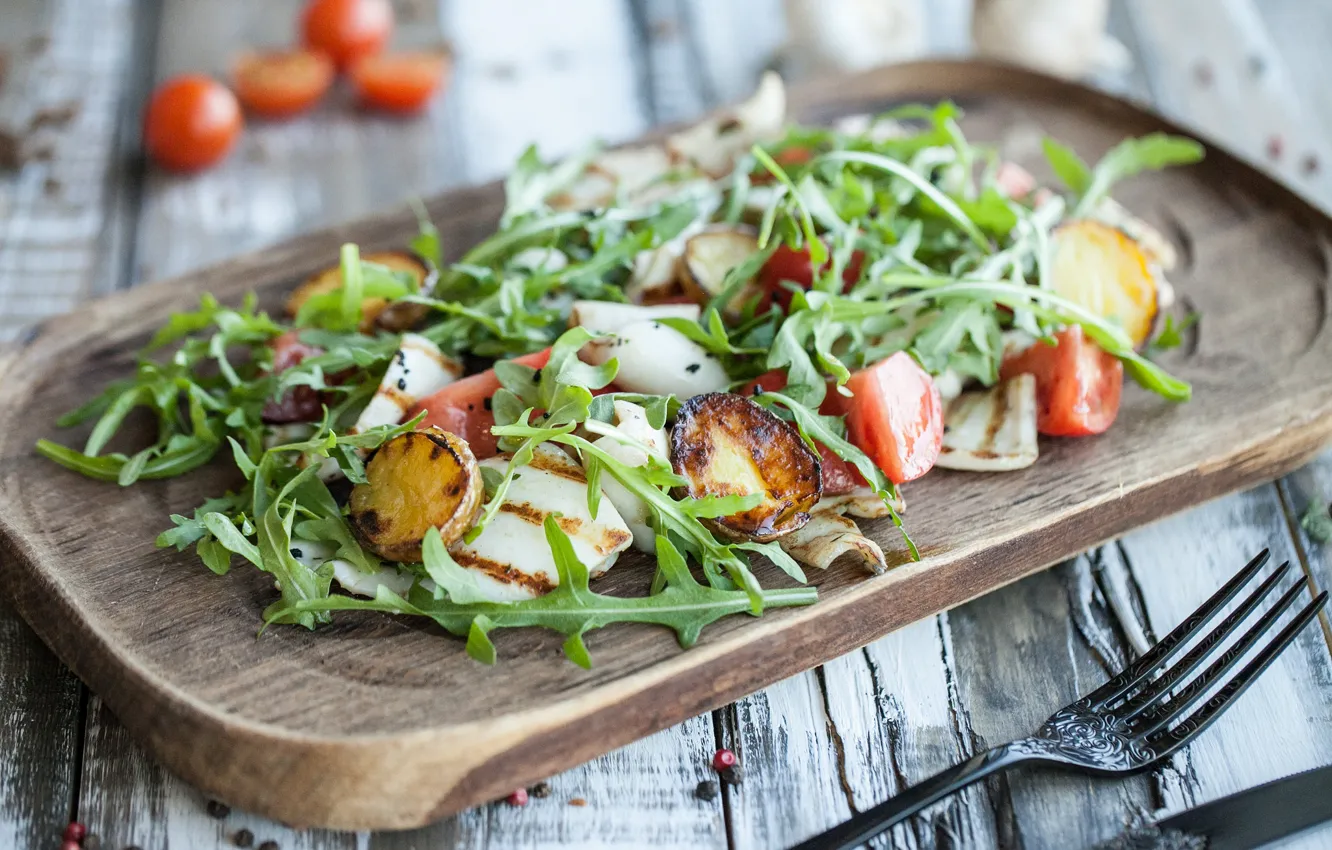 Photo wallpaper greens, tomatoes, salad, Colmar