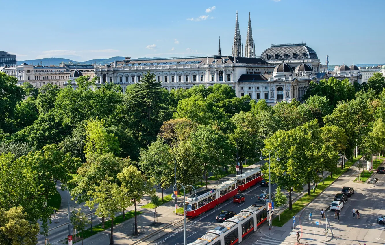 Photo wallpaper Austria, capital, Vienna, Ringstrasse
