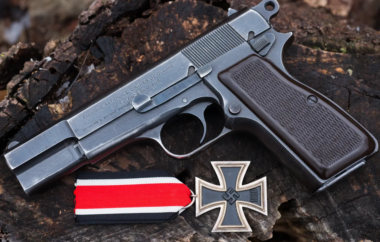 Photo wallpaper gun, weapons, Iron cross