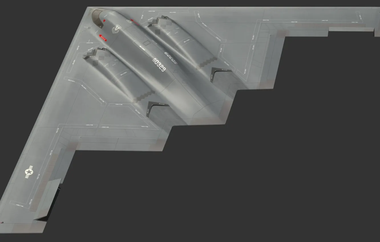 Photo wallpaper Strategic bomber, B2 Spirit