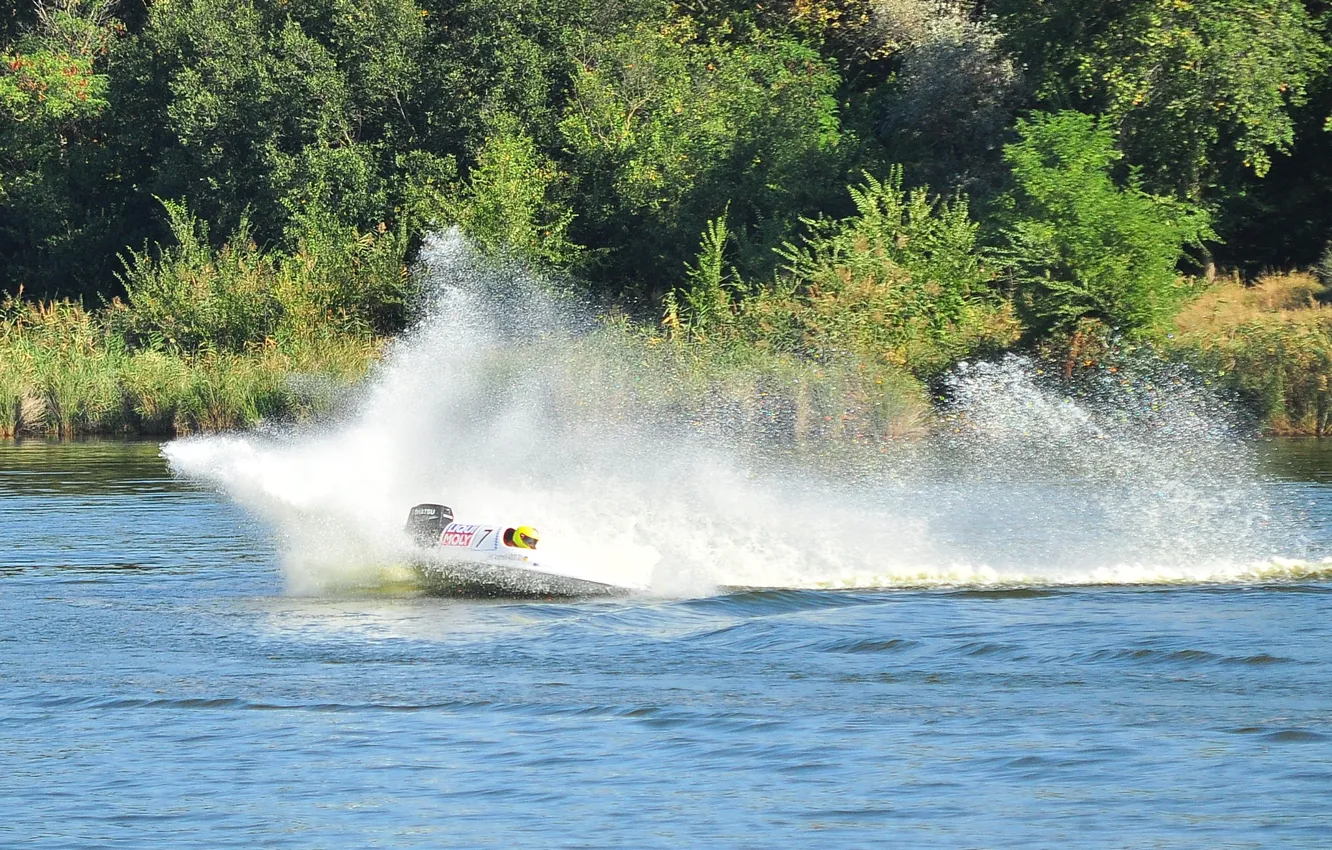 Photo wallpaper race, boat, speed