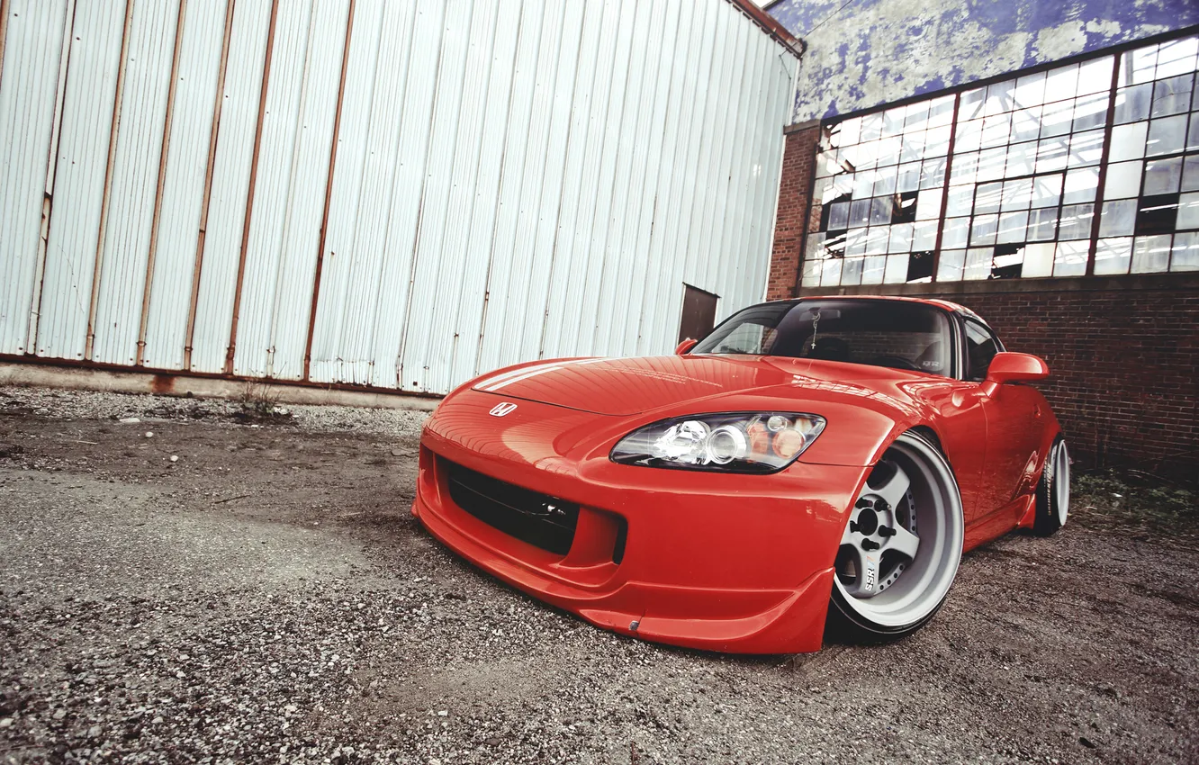 Photo wallpaper red, red, Honda, Honda, S2000, S-Series