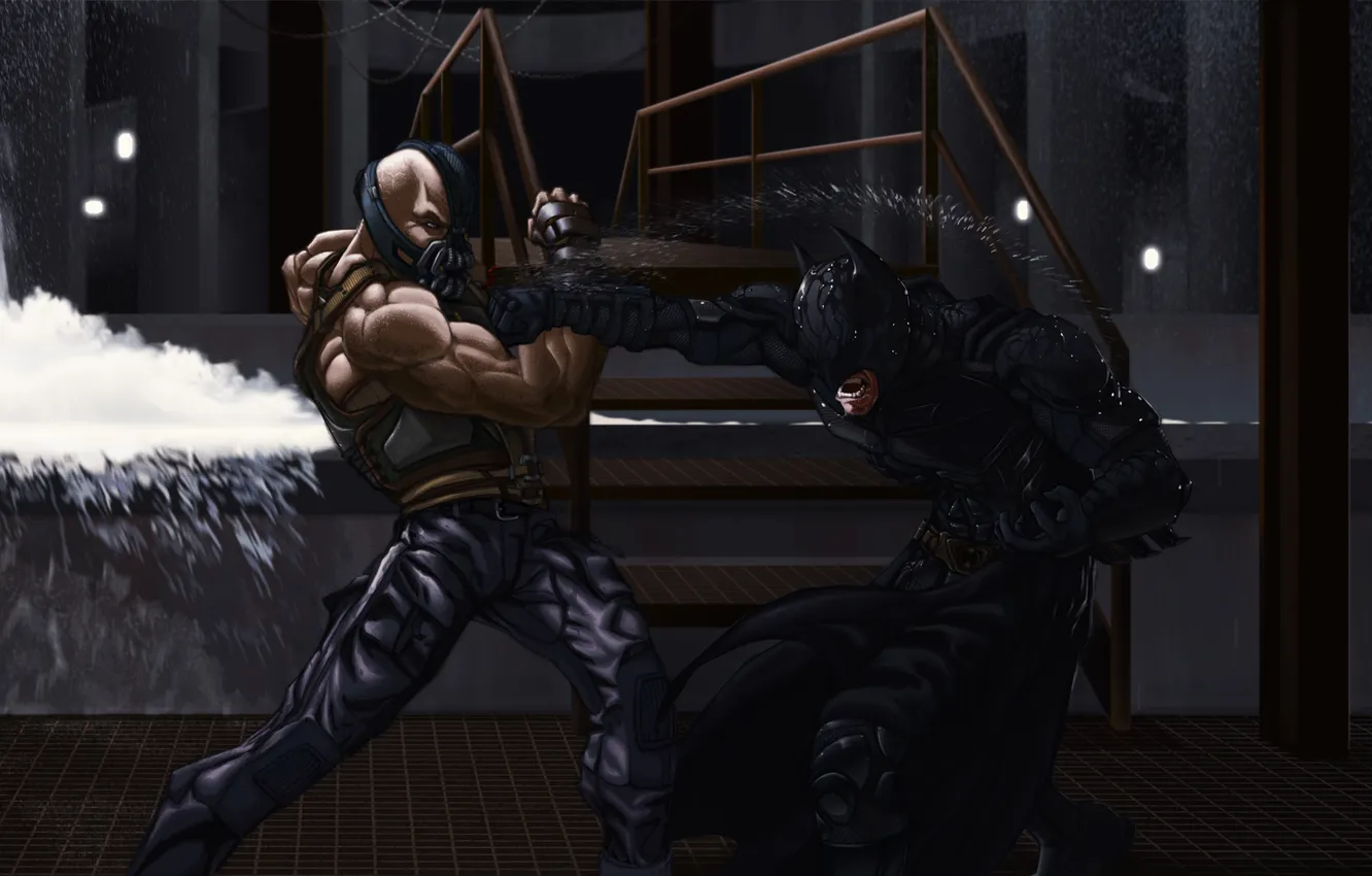 Photo wallpaper Batman, the dark knight, The Dark Knight Rises, Bane, Dark Knight