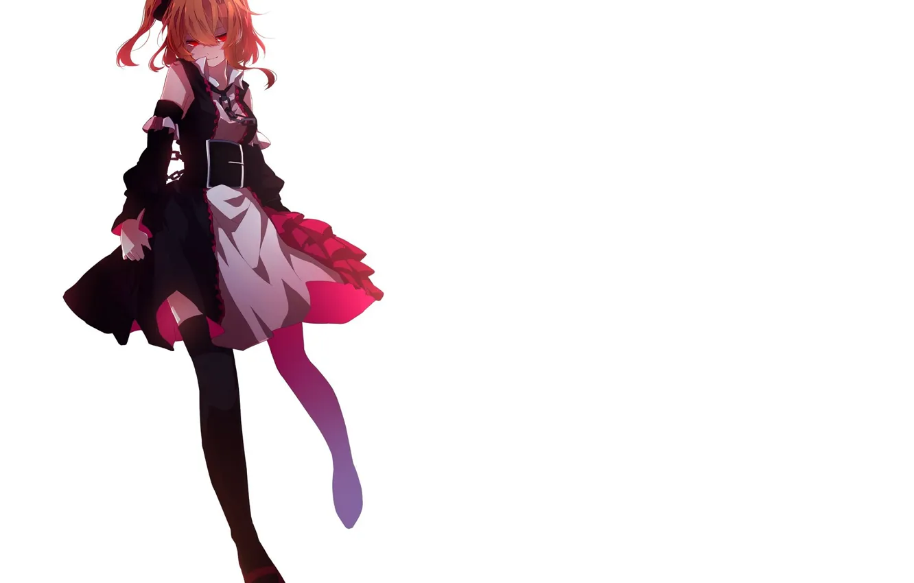 Photo wallpaper girl, art, white background, kagerou project, The project "hot Fog"