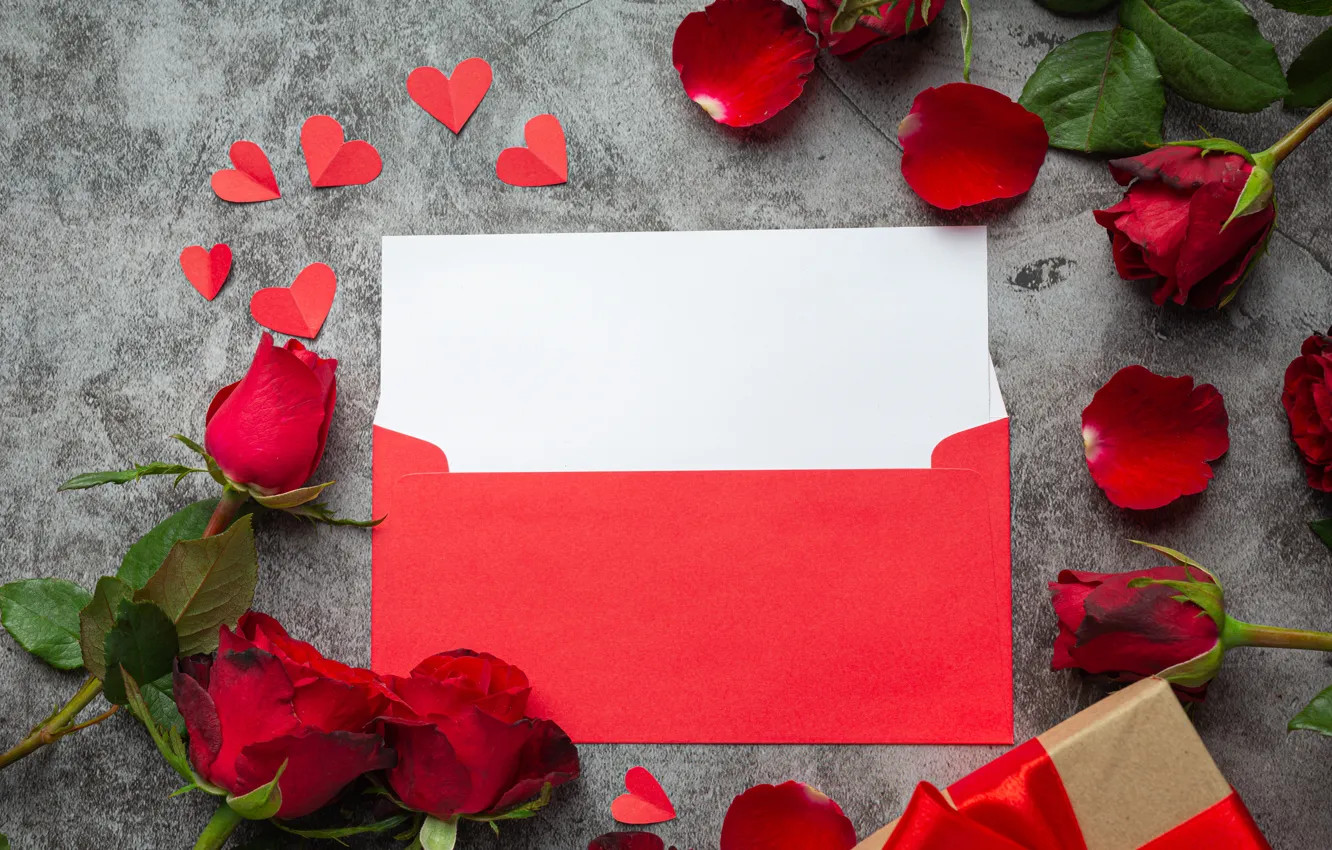 Photo wallpaper love, flowers, romance, heart, hearts, love, Valentine's day, flowers