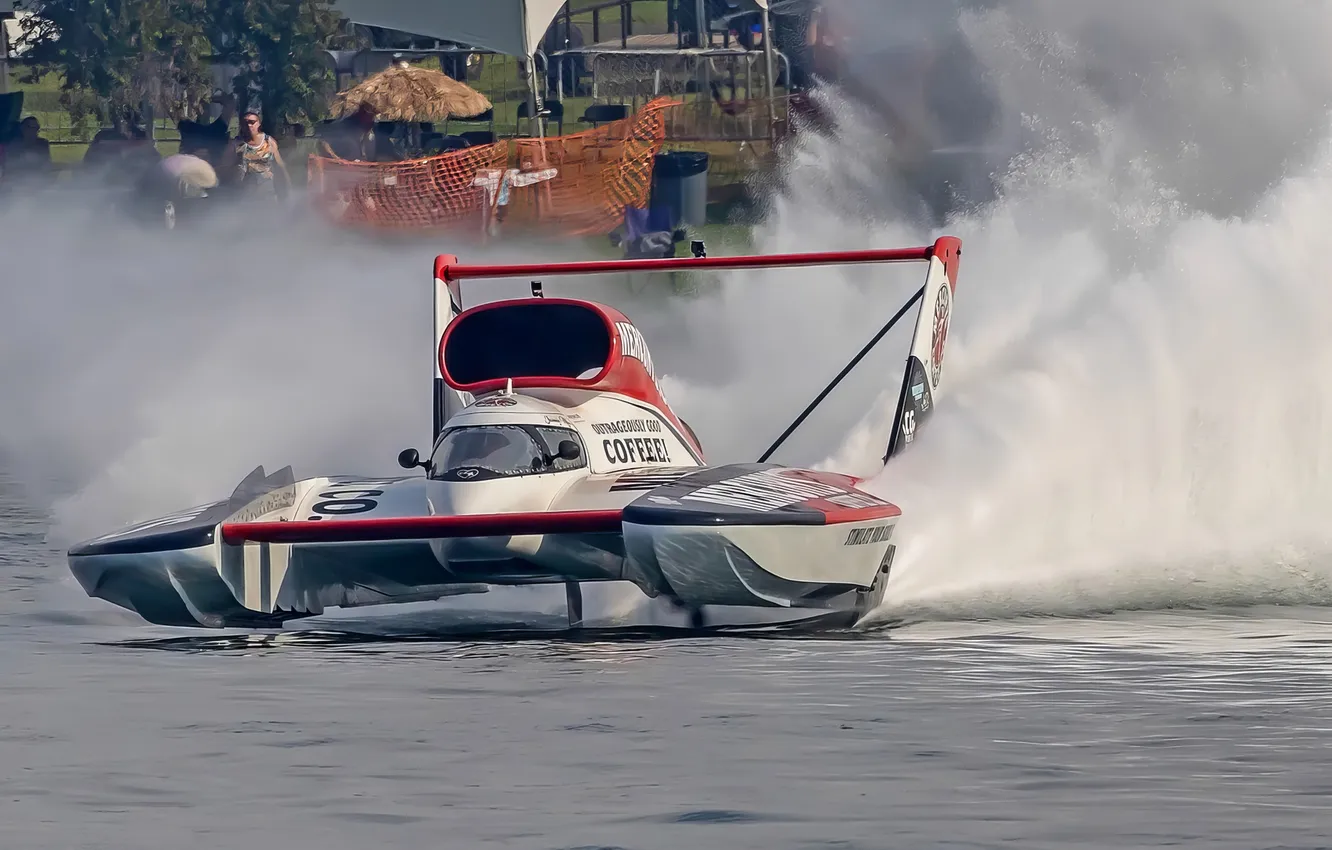 Photo wallpaper race, boat, speed