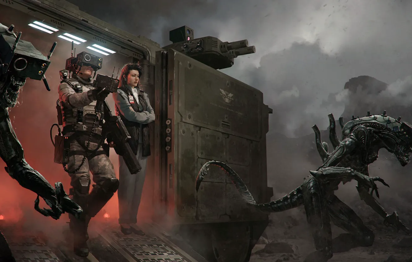 Photo wallpaper Stranger, aliens, Brands Sudak, Under Control, under control