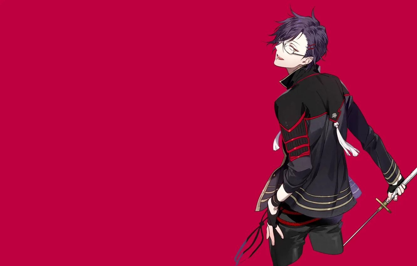 Photo wallpaper sword, guy, Touken Ranbu, Dance of swords, Akashi Kuniyuki