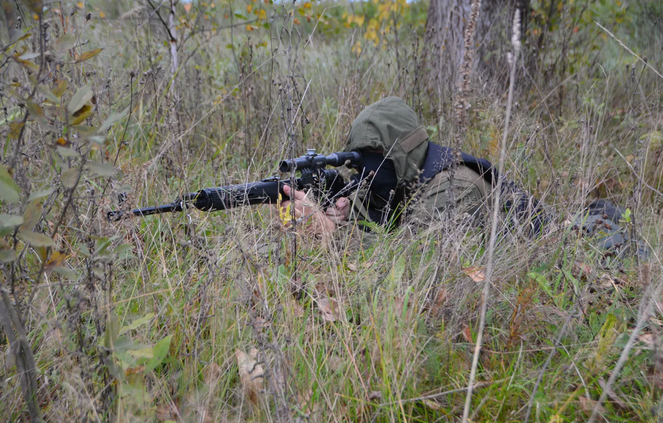 Photo wallpaper weapons, sniper, special forces