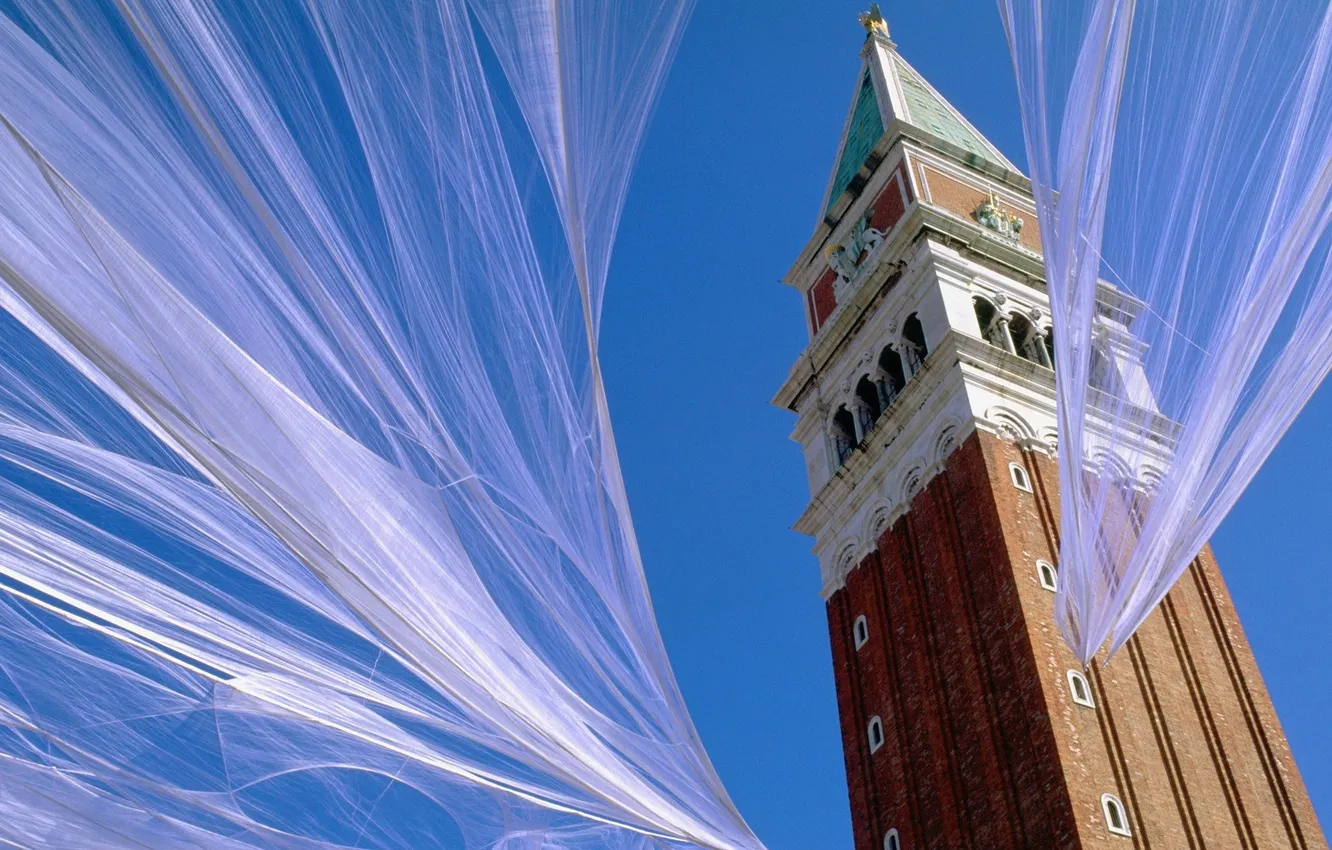 Photo wallpaper the sky, tower, Venice, carnival